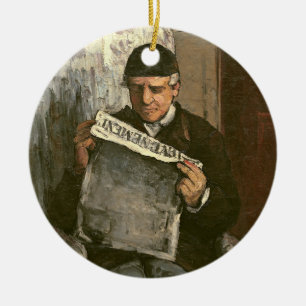 Décoration En Céramique Paul Cezanne le père de l'artiste, lisant le "v