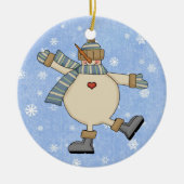 Décoration En Céramique Pays de danse Snowman (Devant)
