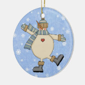 Décoration En Céramique Pays de danse Snowman (Gauche)