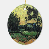 Décoration En Céramique Paysage avec Château d'Auvers par Vincent van Gogh (Gauche)