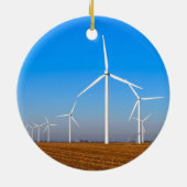 Décoration En Céramique Paysage des éoliennes (Dos)