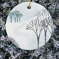Paysage hivernal de neige