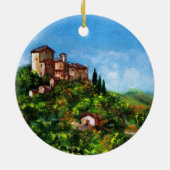 DÉCORATION EN CÉRAMIQUE PAYSAGE TOSCANE 3 (Dos)