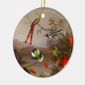 Décoration En Céramique Paysage tropical avec dix colibris (Gauche)