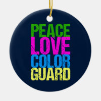 Peace Love Color Guard Garde de couleurs mignonne 