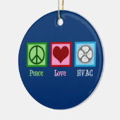 Décoration En Céramique Peace Love Compagnie HVAC (Gauche)