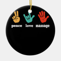 Peace Love Massage Drôle Citation Don Pour Thérapi