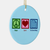 Décoration En Céramique Peace Love Underwriting (Droite)