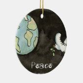 Décoration En Céramique Peace on Earth Ornament (Droite)