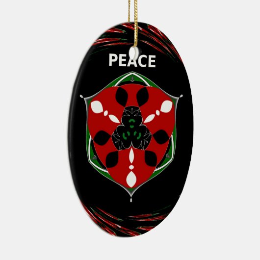 Décoration En Céramique "Peace : with Shield Emblem" (Droite)