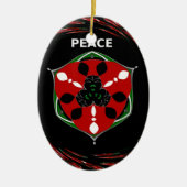 Décoration En Céramique "Peace : with Shield Emblem" (Devant)