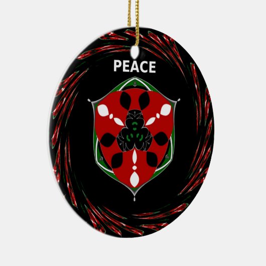 Décoration En Céramique "Peace : with Shield Emblem" (Droite)