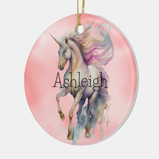 Décoration En Céramique Peach Pink Unicorn Dream (Gauche)