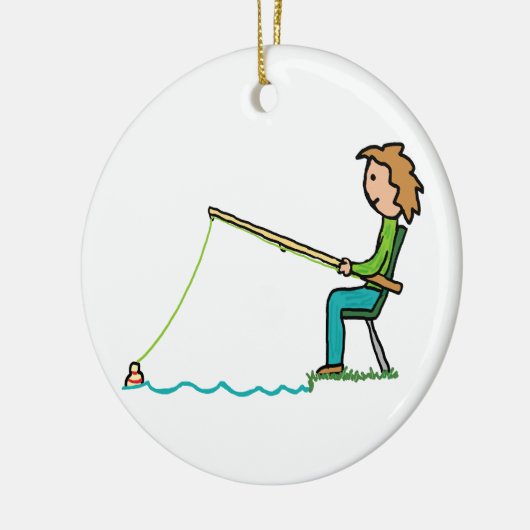 Décoration En Céramique Pêche (Gauche)