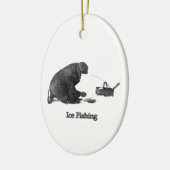 Décoration En Céramique Pêche à la glace (Gauche)