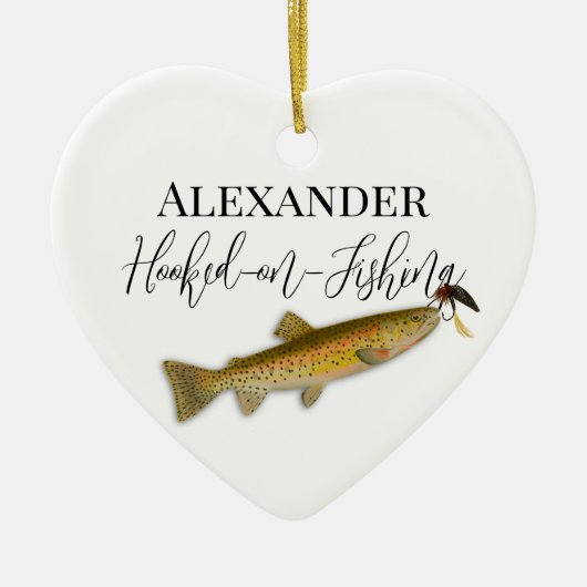 Décoration En Céramique Pêche à la mouche (Devant)