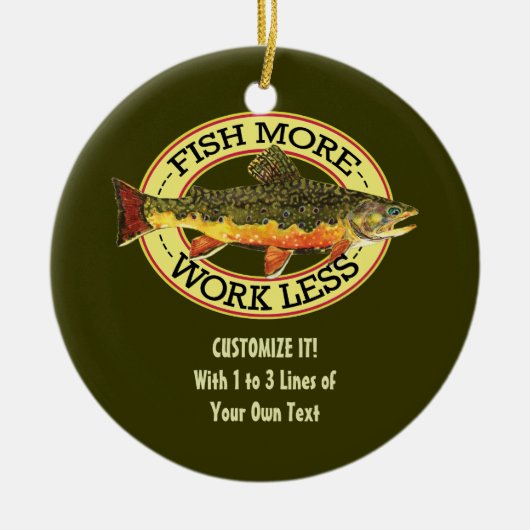 Décoration En Céramique Pêche à la mouche (Devant)