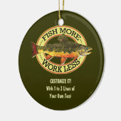 Décoration En Céramique Pêche à la mouche (Gauche)