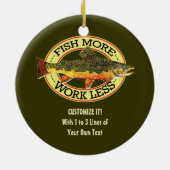 Décoration En Céramique Pêche à la mouche (Dos)