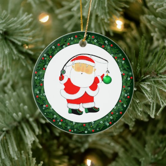 Décoration En Céramique Pêche cadeau de Noël (Arbre)