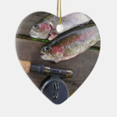 Décoration En Céramique Pêche de mouche de truite (Droite)