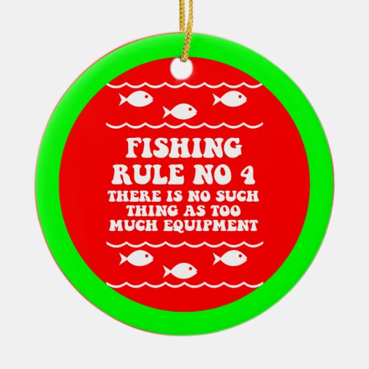 Décoration En Céramique Pêche drôle (Devant)