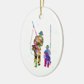 Décoration En Céramique Pêcheur (Gauche)