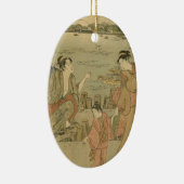 Décoration En Céramique Pêcheurs Japonais (Droite)