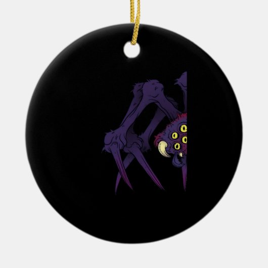 Décoration En Céramique Peekabo Spider (Devant)