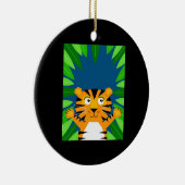 Décoration En Céramique Peekabo Tiger (Droite)