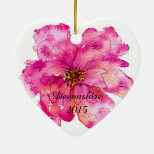 Décoration En Céramique Peignez-moi Noël assez rose