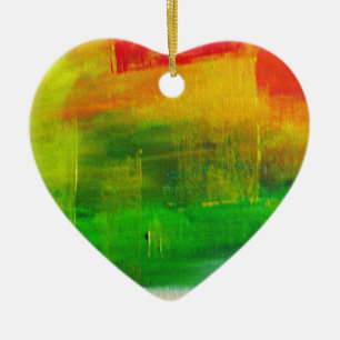 Décoration En Céramique Peinture Abstraite