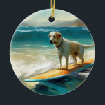 Décoration En Céramique Peinture Anatolie Shepherd Beach Surf<br><div class="desc">Plongez dans le monde ludique de l'aventure canine avec cette peinture captivante. Un chien en ébullition se rend aux vagues, chevauchant habilement le surf sur une plage baisée par le soleil. L'oeuvre d'art vibrante capte magnifiquement l'essence de l'excitation au bord de la plage tandis que le chien court sans crainte...</div>
