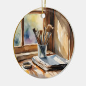 Décoration En Céramique Peinture aquarelle (Gauche)