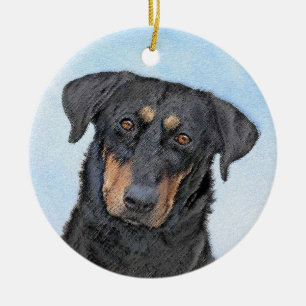 Décoration En Céramique Peinture de Beauceron - Cute Original Chien Art