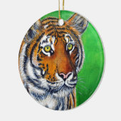 Décoration En Céramique Peinture sur tigre (Gauche)