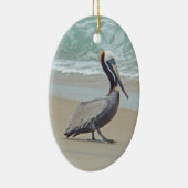 Décoration En Céramique Pélican Brown sur la plage (Droite)