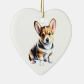 Décoration En Céramique Pembroke Welsh Corgi Puppy (Droite)