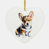 Décoration En Céramique Pembroke Welsh Corgi Puppy (Devant)
