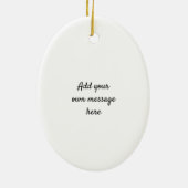 Décoration En Céramique Penguin 50e anniversaire de mariage d'or (Dos)