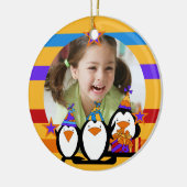 Décoration En Céramique Penguin Customisé photo Anniversaire Keepsaké (Gauche)