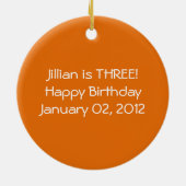 Décoration En Céramique Penguin Customisé photo Anniversaire Keepsaké (Dos)