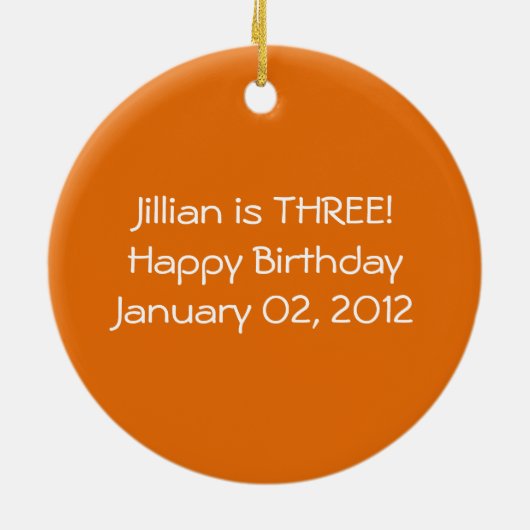 Décoration En Céramique Penguin Customisé photo Anniversaire Keepsaké (Dos)