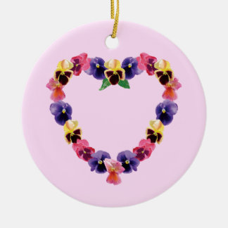 Décoration En Céramique Pensée Coeur