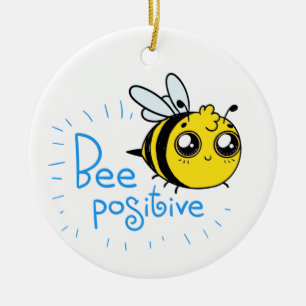 Décoration En Céramique Penser Positive Abee Positive Mignonne Abee