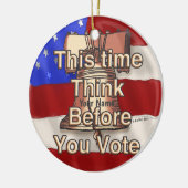 Décoration En Céramique Pensez et Votez  (Gauche)