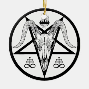 Décoration En Céramique Pentagramme satanique