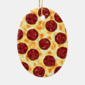 Décoration En Céramique Pepperoni Pizza Motif (Dos)