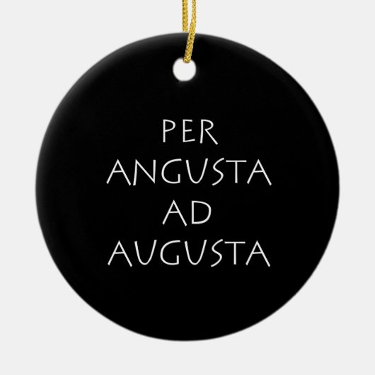 Décoration En Céramique Per angusta ad augusta (Devant)