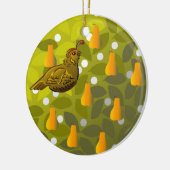 Décoration En Céramique Perdrix dans un poirier (Gauche)